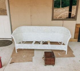how to paint a wicker couch without a paint sprayer