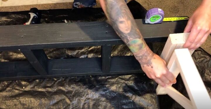 create a cheap diy pergola with an old bunk bed ladder, Prep the Ladder