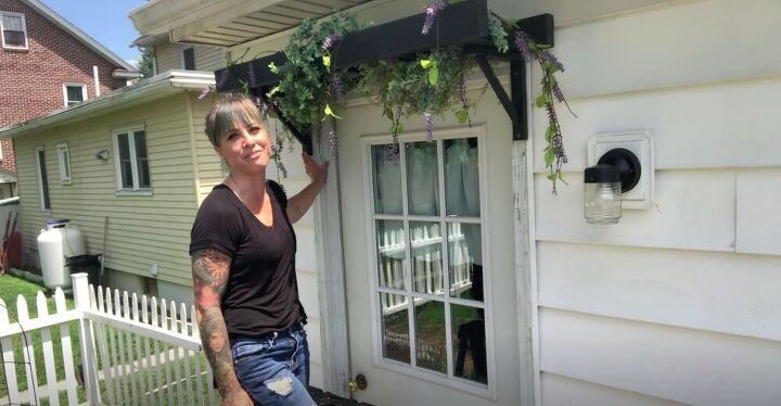 create a cheap diy pergola with an old bunk bed ladder, Cheap DIY Pergola