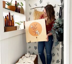 10 beautiful things you can make using scrap pieces of wood, Quick and Easy DIY Modern Botanical Art