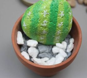 how to make an easy diy rock cactus