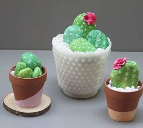 how to make an easy diy rock cactus