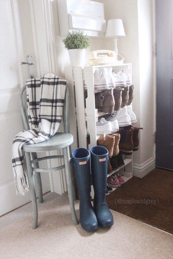 10 surprising storage solutions that will declutter your life, Wooden Crate Shoe Storage