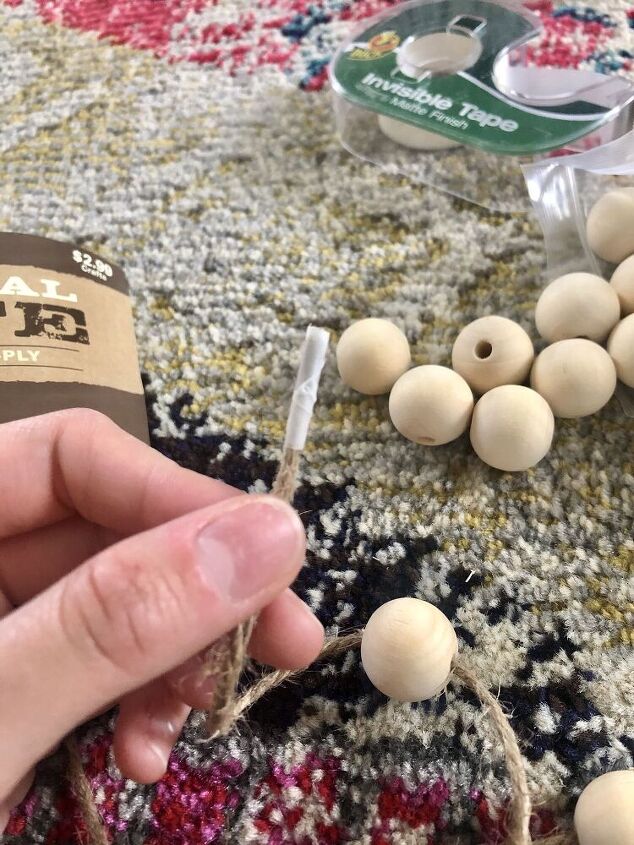 easy wooden bead garland