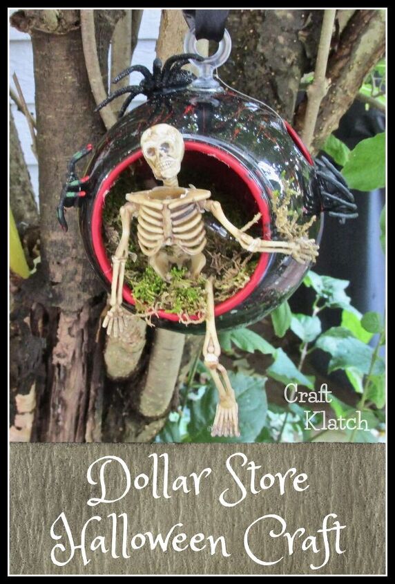 decoracin de esqueleto de halloween en una tienda de dlar por menos de 5