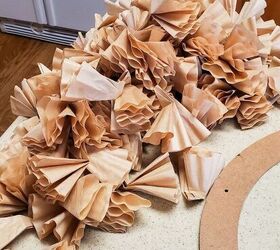easy coffee filter wreath