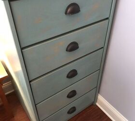 DIY Beachy Weathered Painted Dresser Makeover