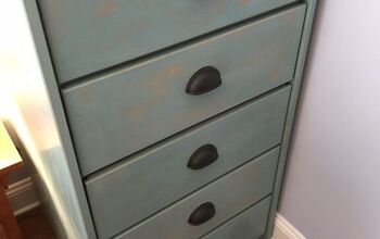 DIY Beachy Weathered Painted Dresser Makeover