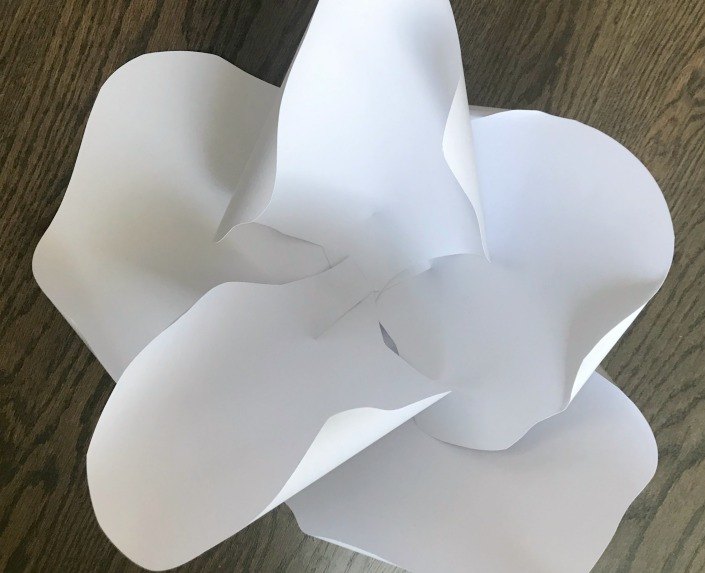 flores de papel gigante fceis