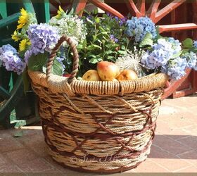 easy wicker look waterproof basket diy garden craft