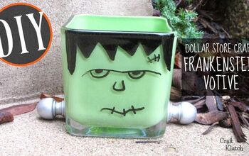  Votivo de Halloween barato DIY Frankenstein