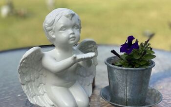 How to Spray Paint Ceramic to Upcycle Garden Statues & More!