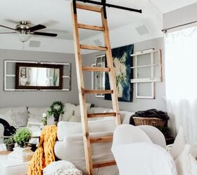 s 11 charming ideas that ll make your home feel super cozy, Sliding Library Ladder Tutorial
