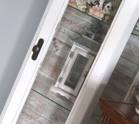 updating my curio cabinet to farmhouse style