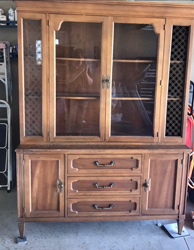china cabinet makeover