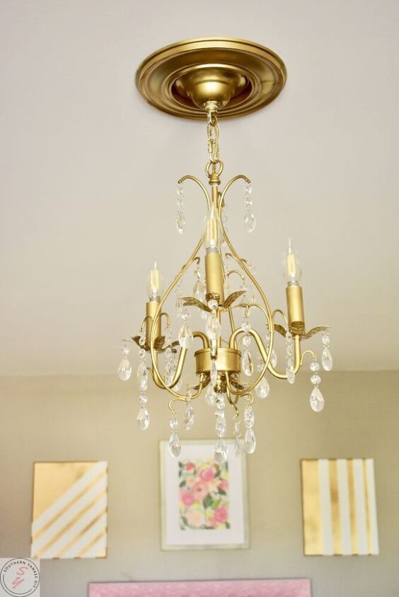 how to paint a chandelier the lazy girl way