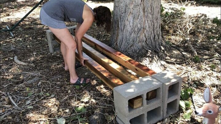 How To Make A Cinder Block Bench | Hometalk