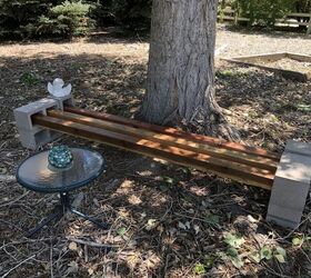 how to make a cinder block bench