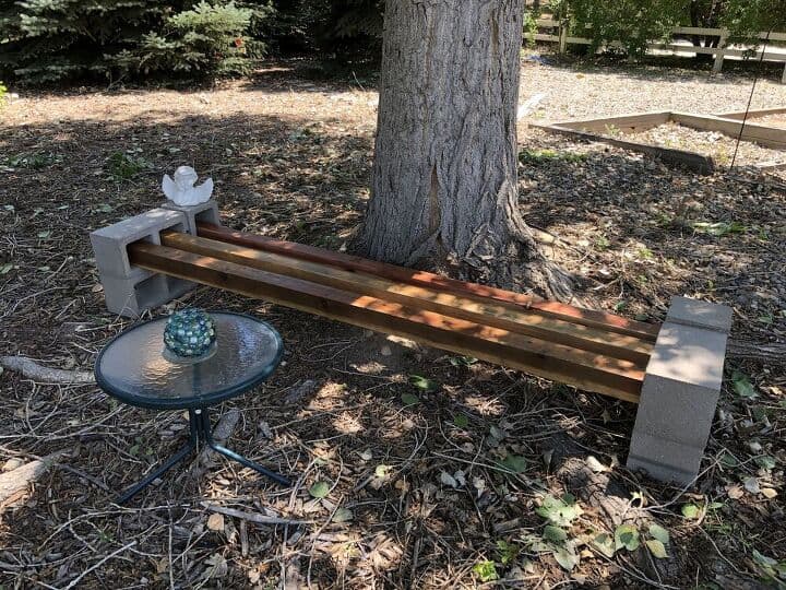 How To Make A Cinder Block Bench | Hometalk