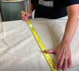 stamp your way to a beautiful drop cloth rug, Measure