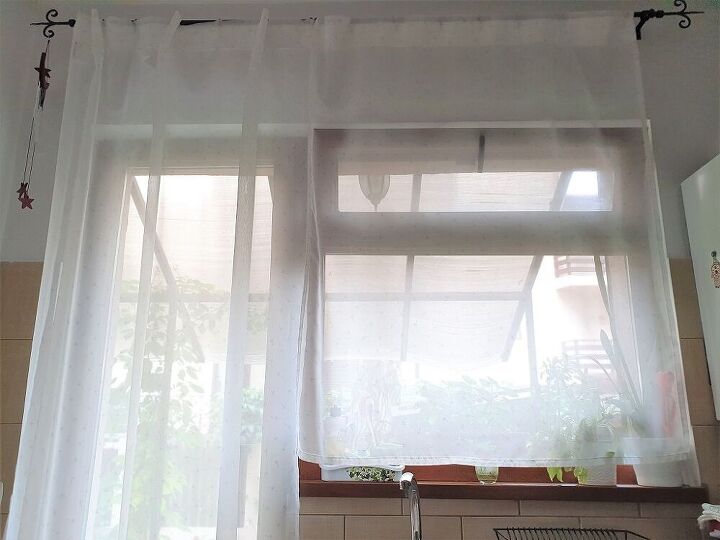 5 minute no sew roller shades, BEFORE