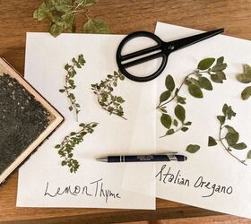 how to press herbs for botanical art