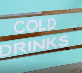 outdoor beverage cooler, DIY Stencil