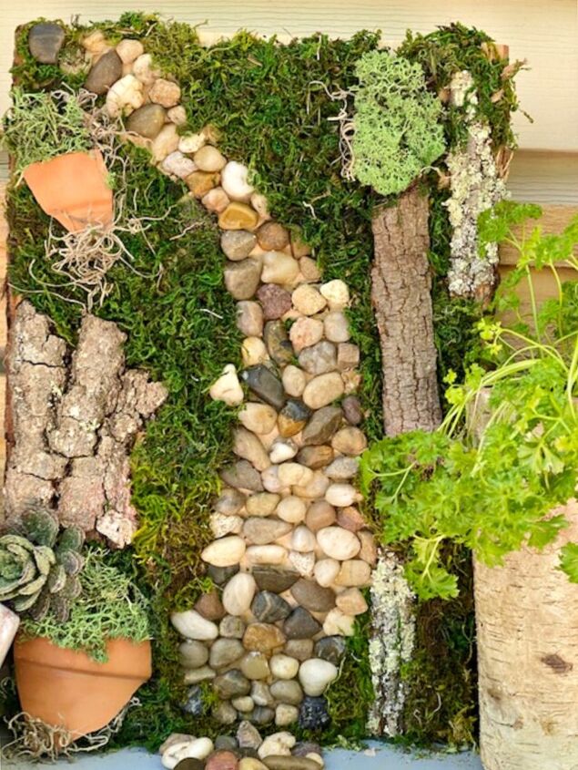 diy moss garden wall art
