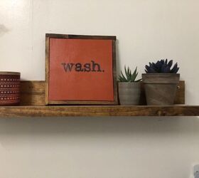 picture ledge shelf out of scrap wood