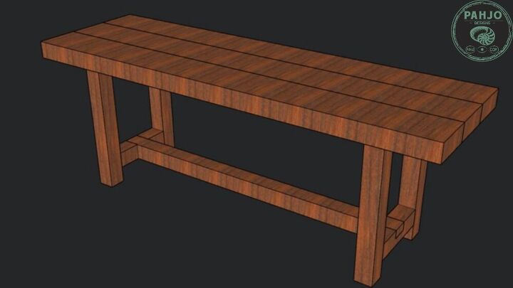 banco de madera para la mesa de la cocina estilo de granja