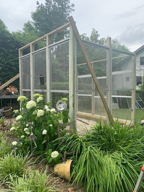 recycled windows make creative green house