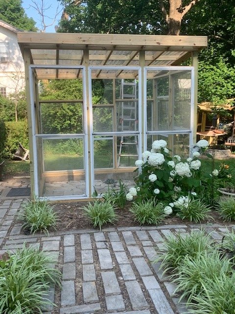 recycled windows make creative green house