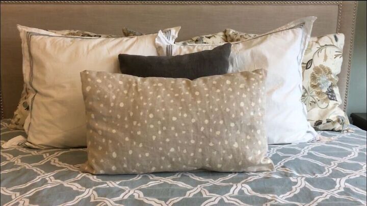bleached polka dot pillow