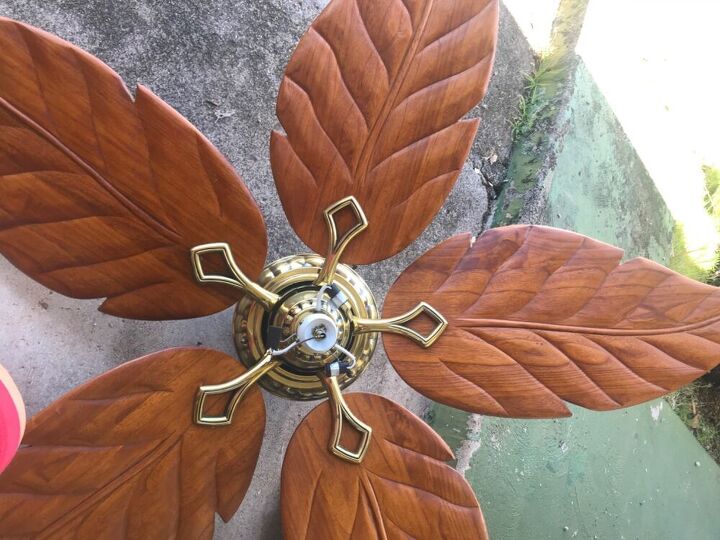 q what should i do with these beautiful leaf ceiling fan blades
