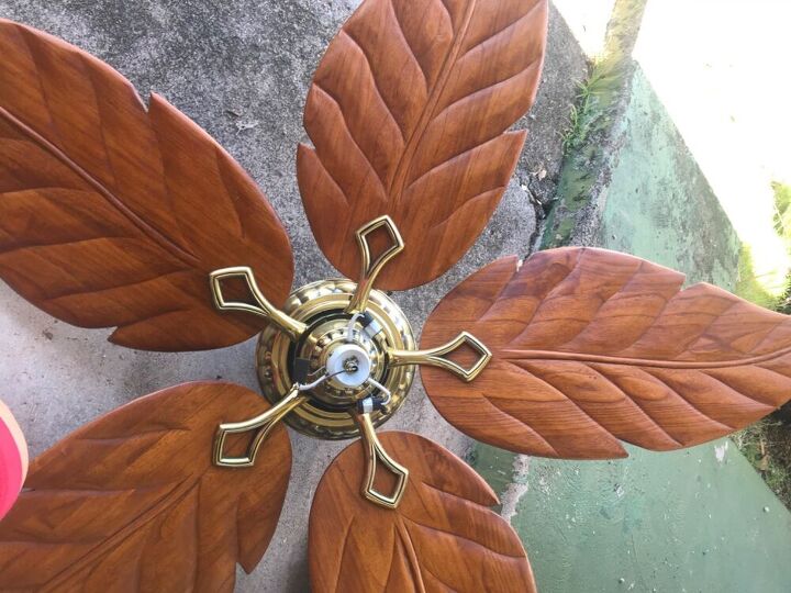 what should i do with these beautiful leaf ceiling fan blades