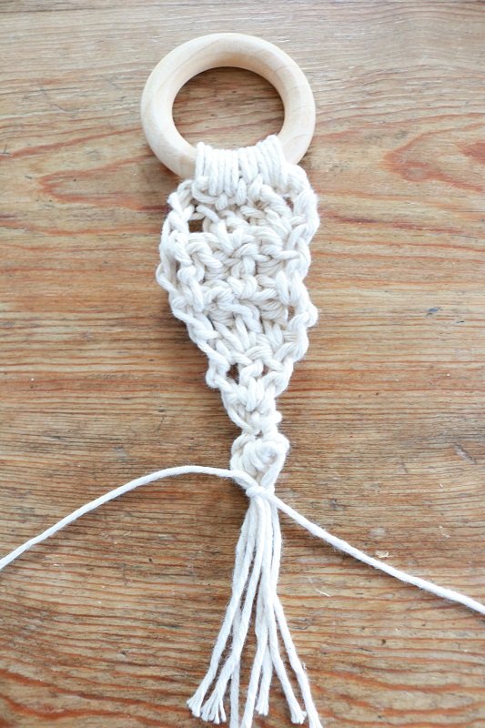 crochet wood napkin rings