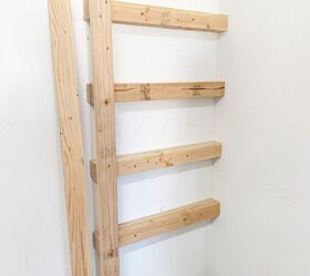 wood diy garage shelves
