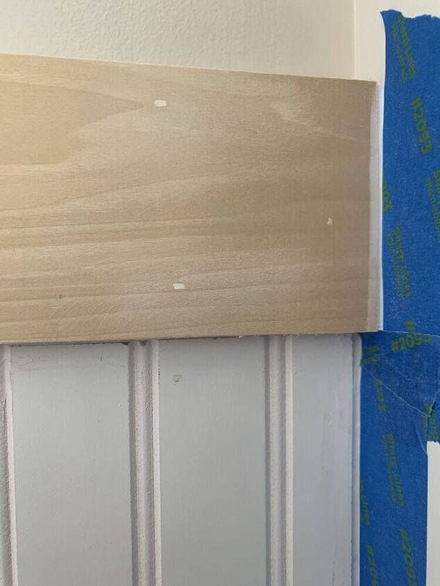 beadboard entryway wall