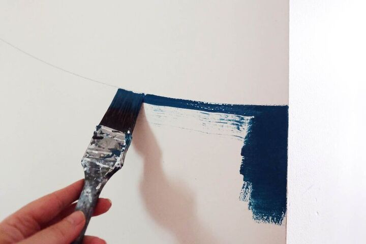como fazer um diy fcil pinte uma forma meio redonda na parede