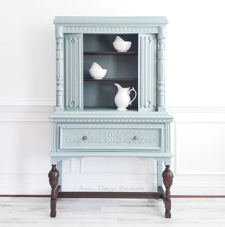 blind oak cabinet makeover
