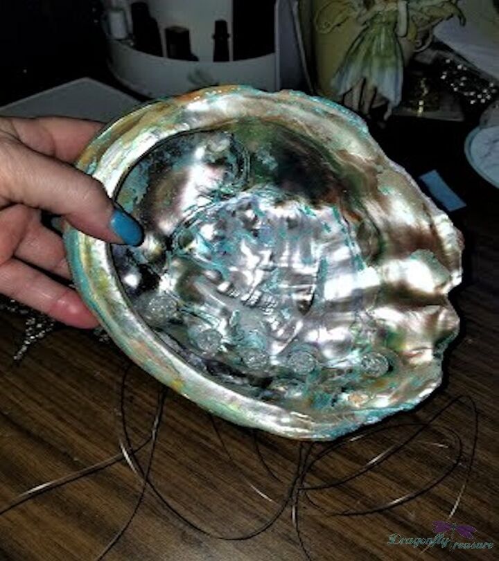 fazendo um abalone shell suncatcher