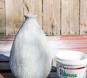 diy vintage pottery made from upcycled vase