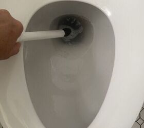 finally remove hard water stains from toilet
