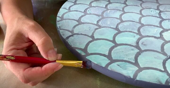 aprende una tcnica fcil de imitacin de azulejos que parece real, Pintar el borde