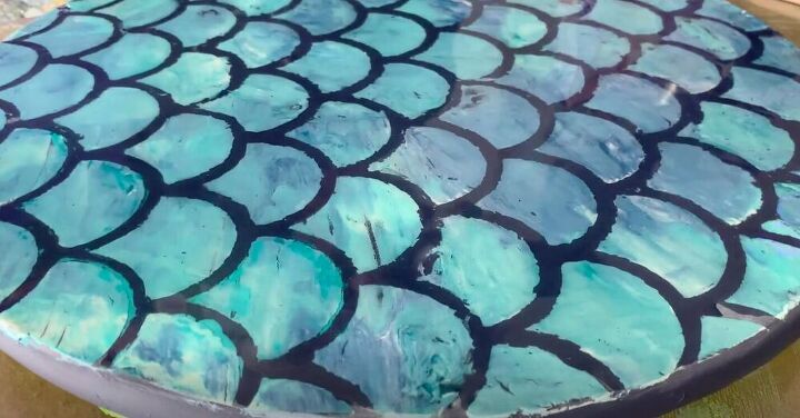 aprenda uma tcnica fcil de azulejos falsos que parece real, despeje a resina