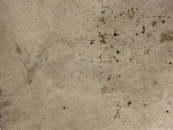 q how to fix the garage floor with a small change