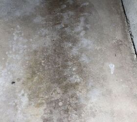 q how to fix the garage floor with a small change