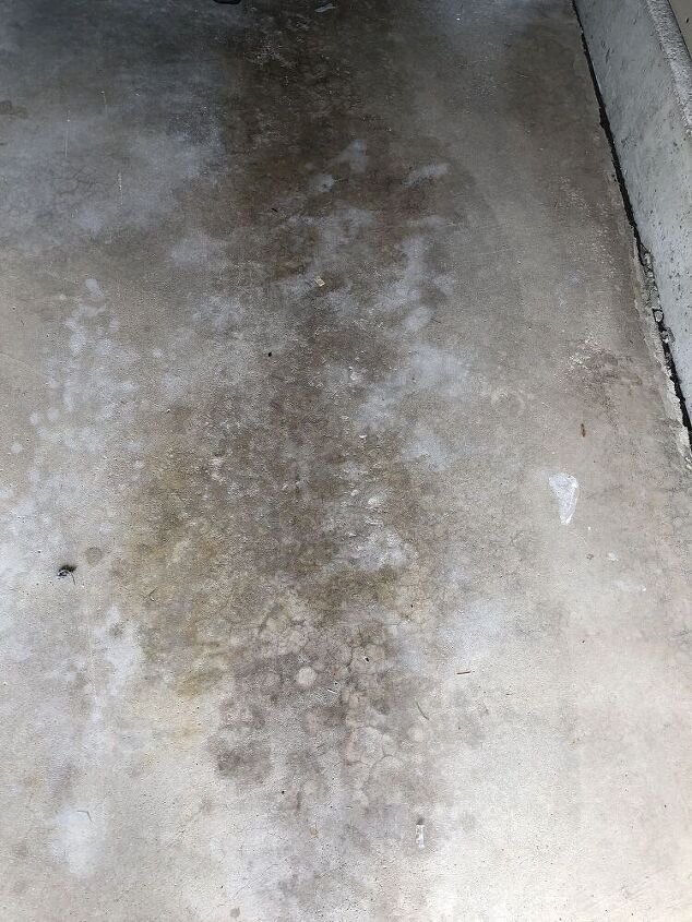q how to fix the garage floor with a small change