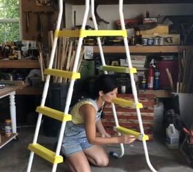 pool ladder organizer