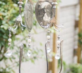 s 11 ways to make vintage decor using items your probably already own, Make a wind chime out of an old set of silverware